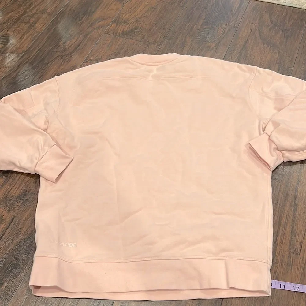 Lululemon‎ light pink oversized crewneck sweatshirt size 4 in EUC